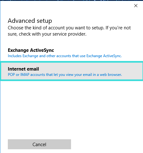 Hướng dẫn cấu hình Email doanh nghiệp trên phần mềm email Email trên Windows 10 12
