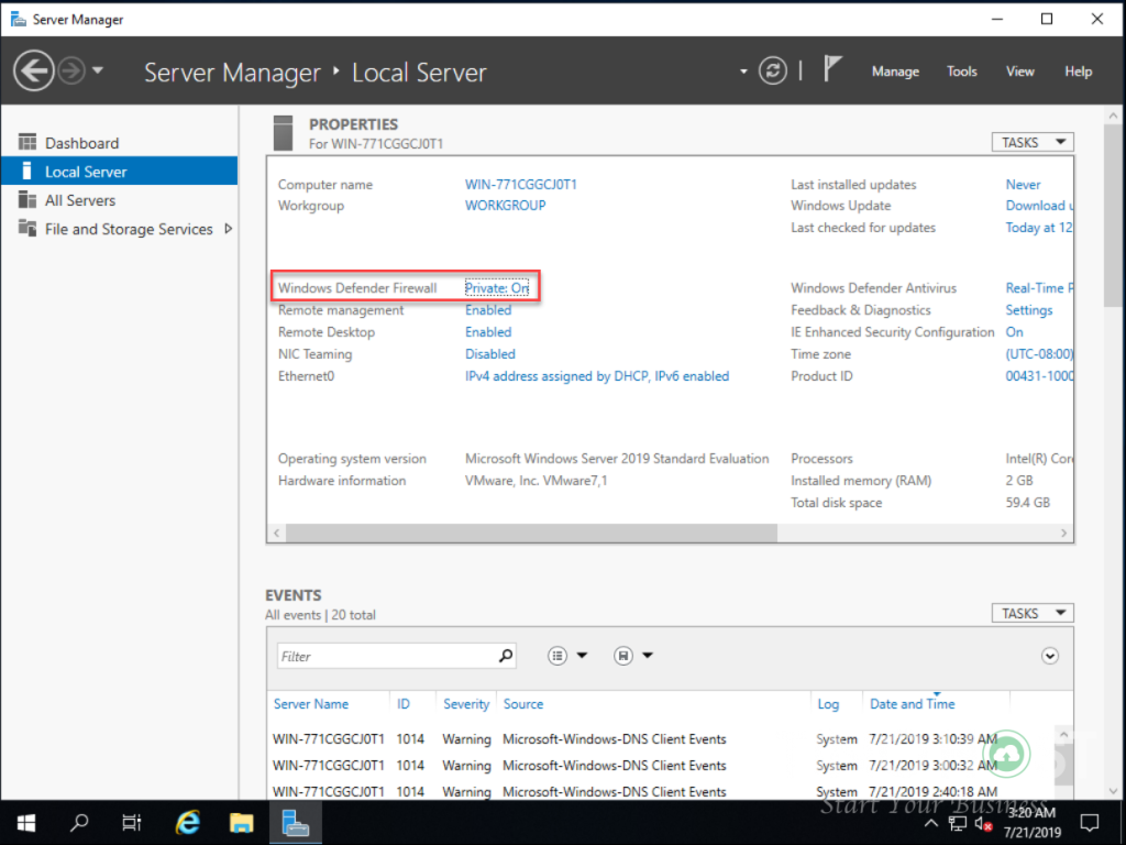 Hướng dẫn mở Remote Desktop trên Windows Server 2019 21