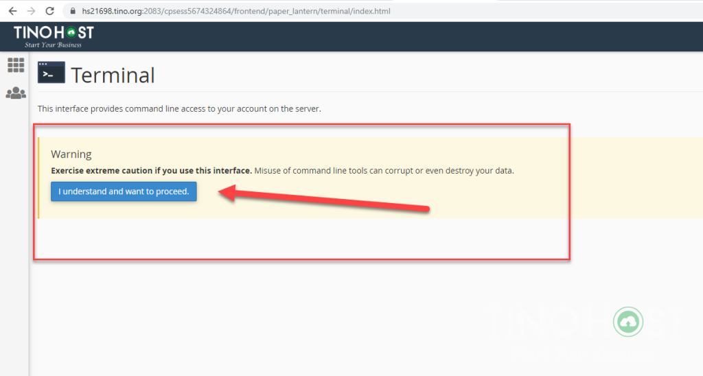 Hướng dẫn SSH trên Share Cloud Hosting sử dụng Terminal 5