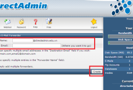 HƯỚNG DẪN TẠO EMAIL ”FORWARDERS” TRONG DIRECTADMIN _ CREATE NEW E-MAIL FORWARDER