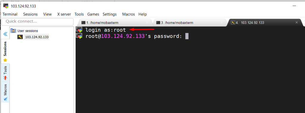 Hướng dẫn sử dụng MobaXterm để SSH vào server linux 6
