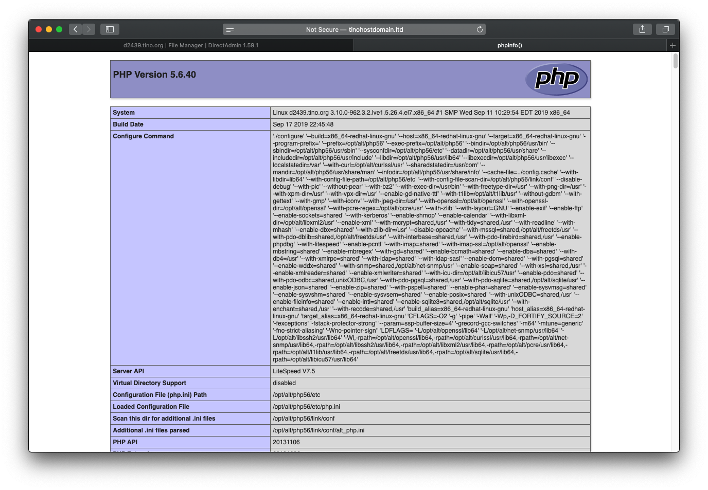 [DirectAdmin] - Hướng dẫn tùy chọn phiên bản PHP cho website trên Directadmin 16