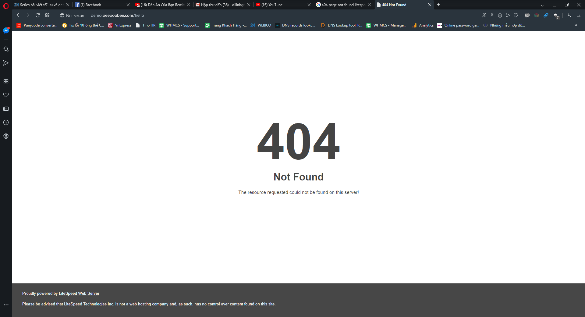 Lỗi 404 khi xem trang bài viết/trang con khi mới chuyển dữ liệu hoặc trong quá trình sử dụng. 3