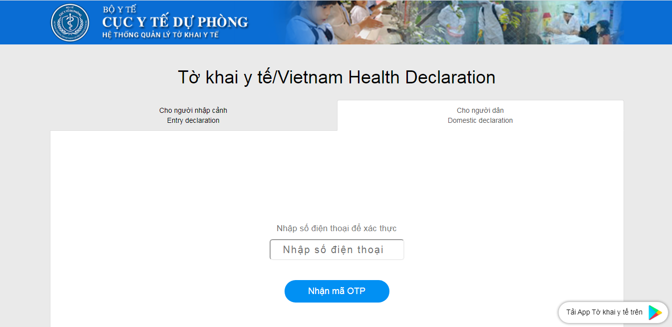 Hướng dẫn các bước khai báo y tế dành cho đối tượng người dân Việt Nam 5