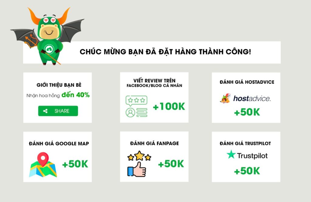 Độc quyền cho khách hàng của TinoHost: mua 1 đơn hàng, nhận 6 ưu đãi!