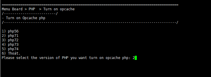 Turn on OPcache - Cài đặt Extension OPcache cho php trên TinoScript 3