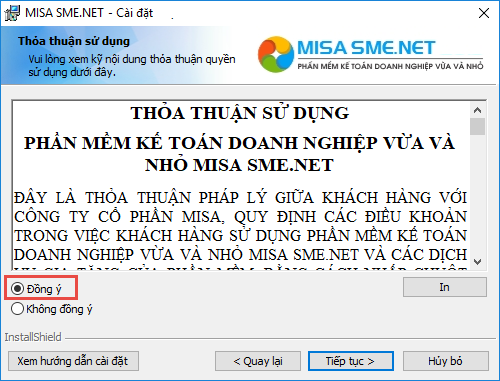 Hướng dẫn cách cài đặt phần mềm MISA 2021 14