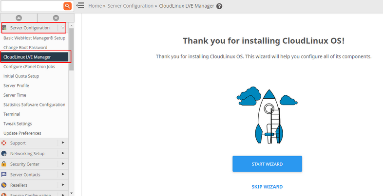 Hướng dẫn cài đặt cloudlinux trên server CentOS 3