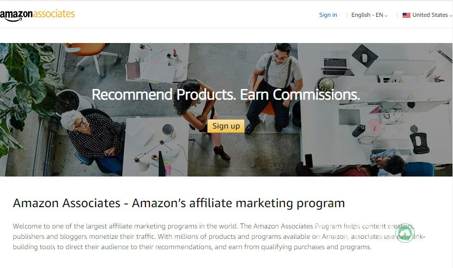 Amazon’s affiliate marketing program 