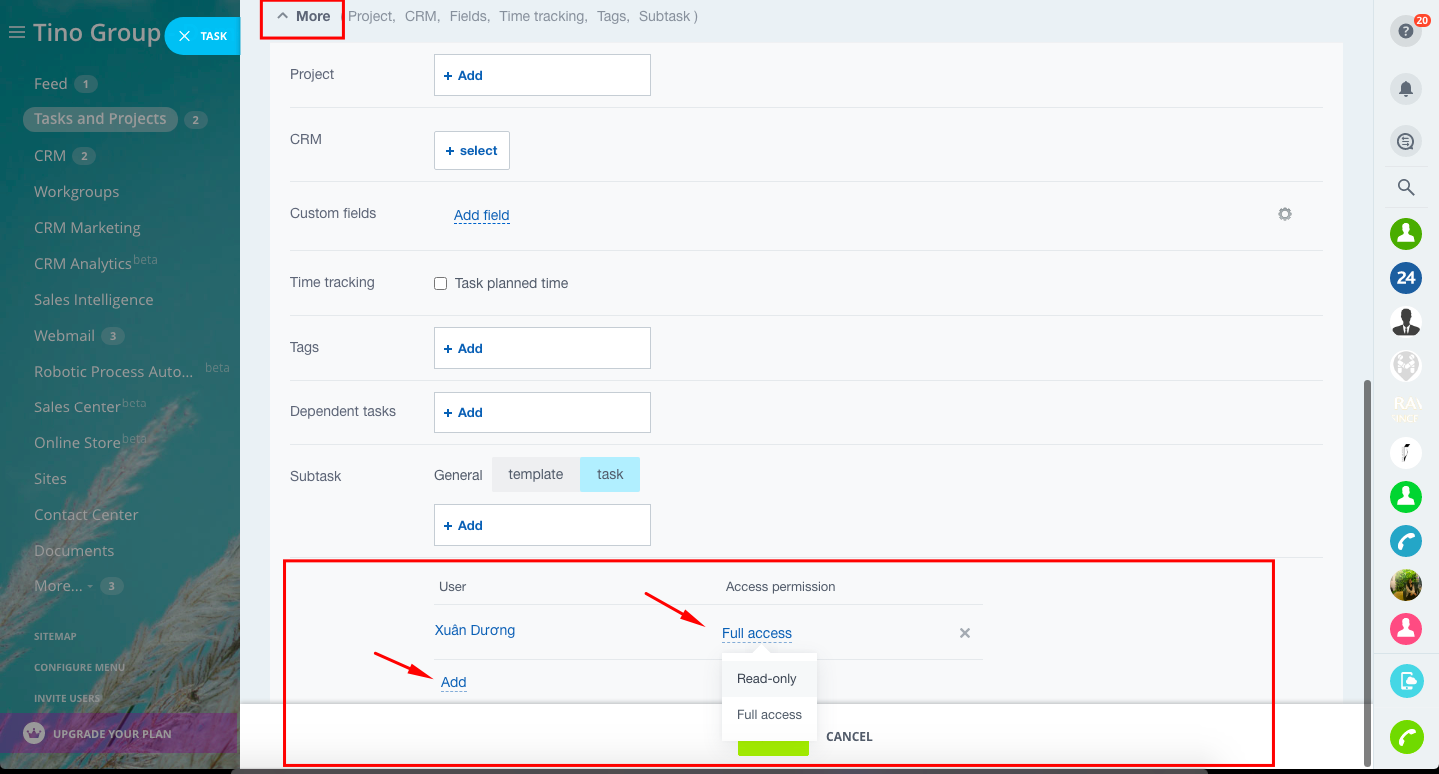 Task template (tác vụ mẫu) 7