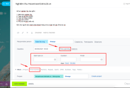 Time tracking (Theo dõi thời gian tác vụ)