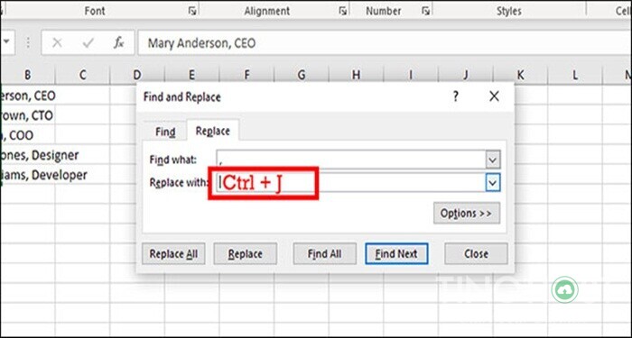 cach-viet-chu-xuong-dong-trong-excel