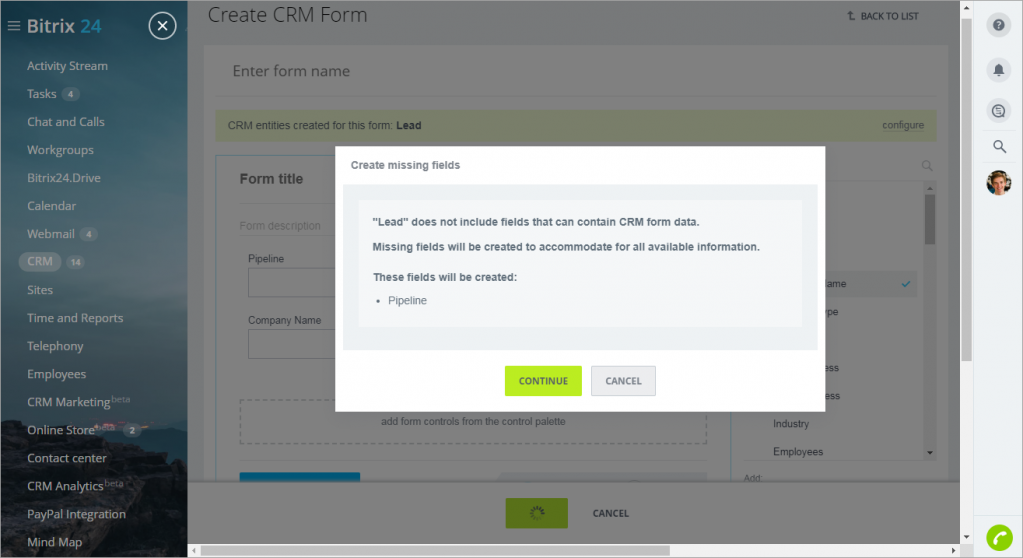 [CRM] Thêm form biểu mẫu web CRM mới - CRM Forms 21