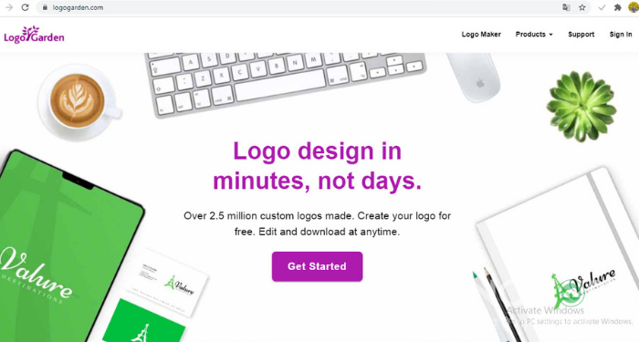 website tạo logo đẹp online