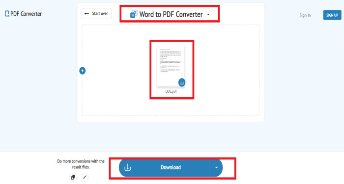 Cách chuyển file Word sang PDF online mới nhất 2024 5