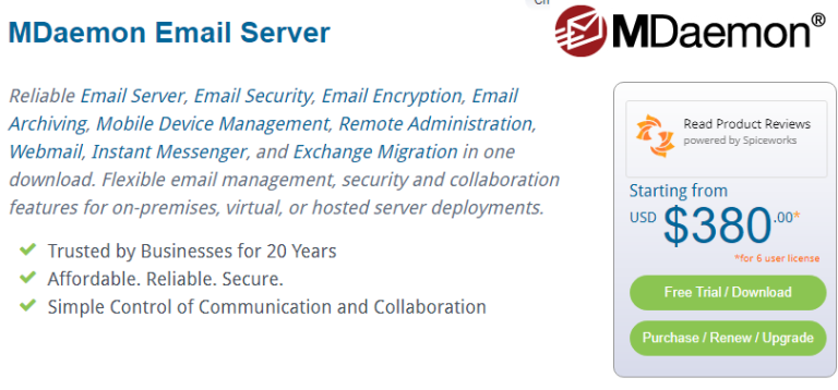 cài đặt mdaemon mail server trên windows server 2012 r2