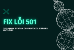 Fix lỗi “501 Too many syntax or protocol errors” Outlook