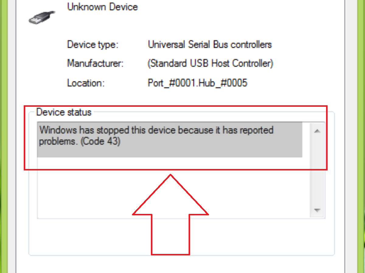 Sửa lỗi “Windows has stopped this device because it has reported problems” (code 43)