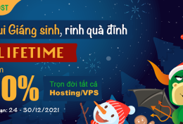 Vui Giáng sinh, rinh quà đỉnh: Lifetime, giảm 50% trọn đời tất cả Hosting/VPS tại TinoHost