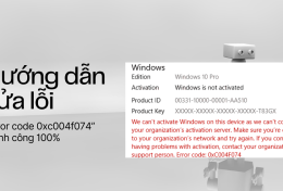 Hướng dẫn sửa lỗi “Error code 0xc004f074” thành công 100%