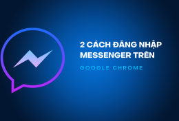 2 cách đăng nhập Messenger trên Google Chrome