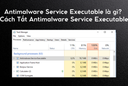 Antimalware Service Executable là gì? Cách tắt Antimalware Service Executable
