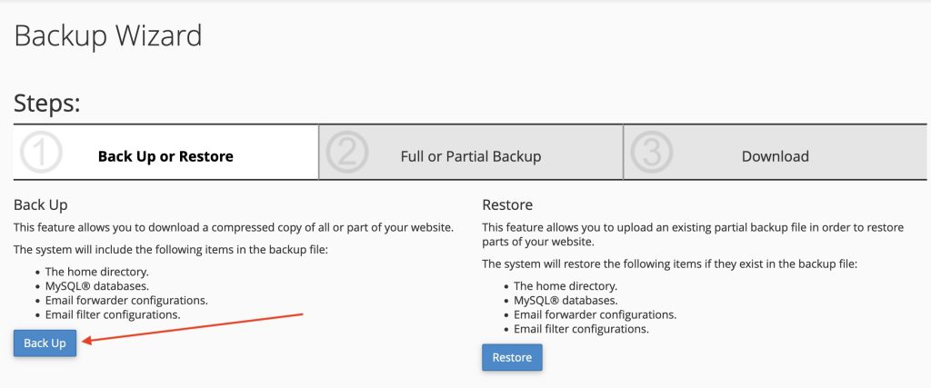 [cPanel] Hướng dẫn tạo full backup hosting (Backup Wizard) 19