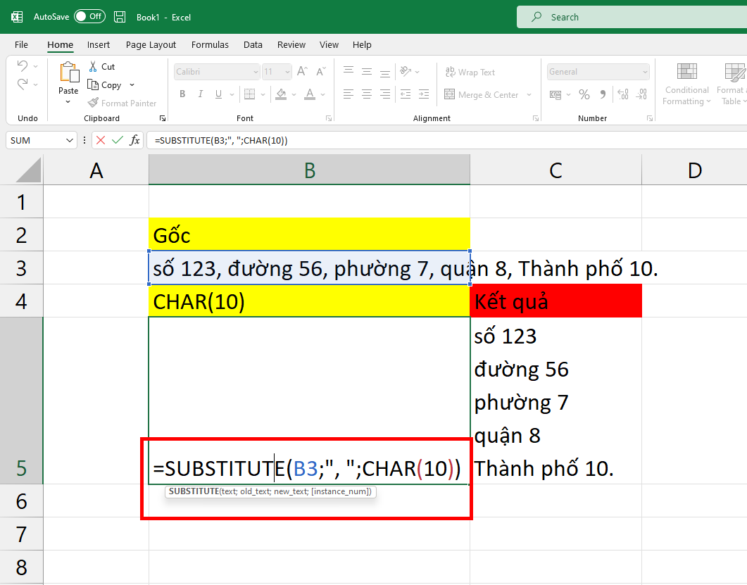 cach-xuong-dong-trong-excel