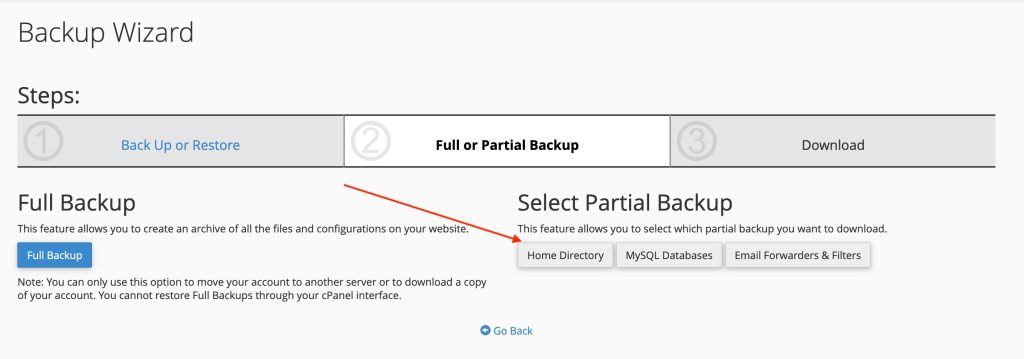 [cPanel] Hướng dẫn tạo full backup hosting (Backup Wizard) 25