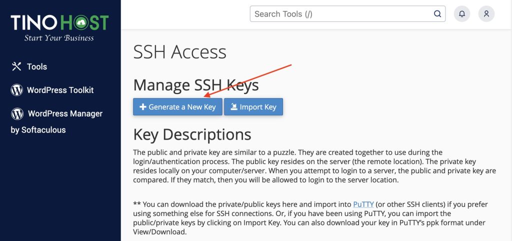 SSH-vao-hosting