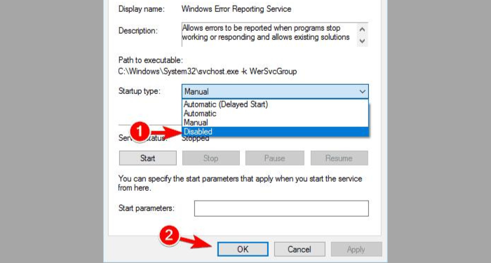 Cách tắt thông báo lỗi “Windows can check online for solution to the problem" trên máy tính Windows 4