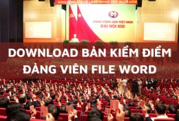 Download bản kiểm điểm Đảng viên file Word mẫu năm 2024