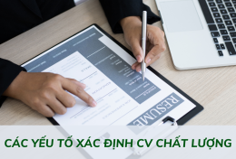 Các yếu tố xác định CV chất lượng tăng cơ hội chinh phục HR 100%