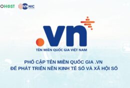 TinoHost đồng hành cùng VNNIC phổ cập tên miền quốc gia .VN để phát triển kinh tế số
