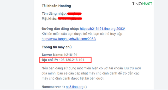 dia-chi-ip-hosting-duoc-nha-cung-cap-gui-qua-email