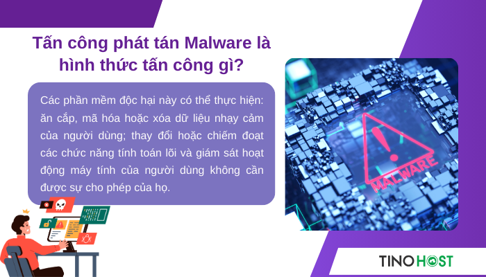 Tấn công phát tán Malware là hình thức tấn công gì? 2