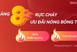 -90% NVMe Hosting: TinoHost tháng 8 rực cháy – ưu đãi nóng bỏng tay!