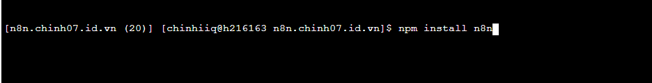 Hướng dẫn cài đặt n8n trên cPanel chi tiết 15 Cài đặt n8n trên cPanel Hosting