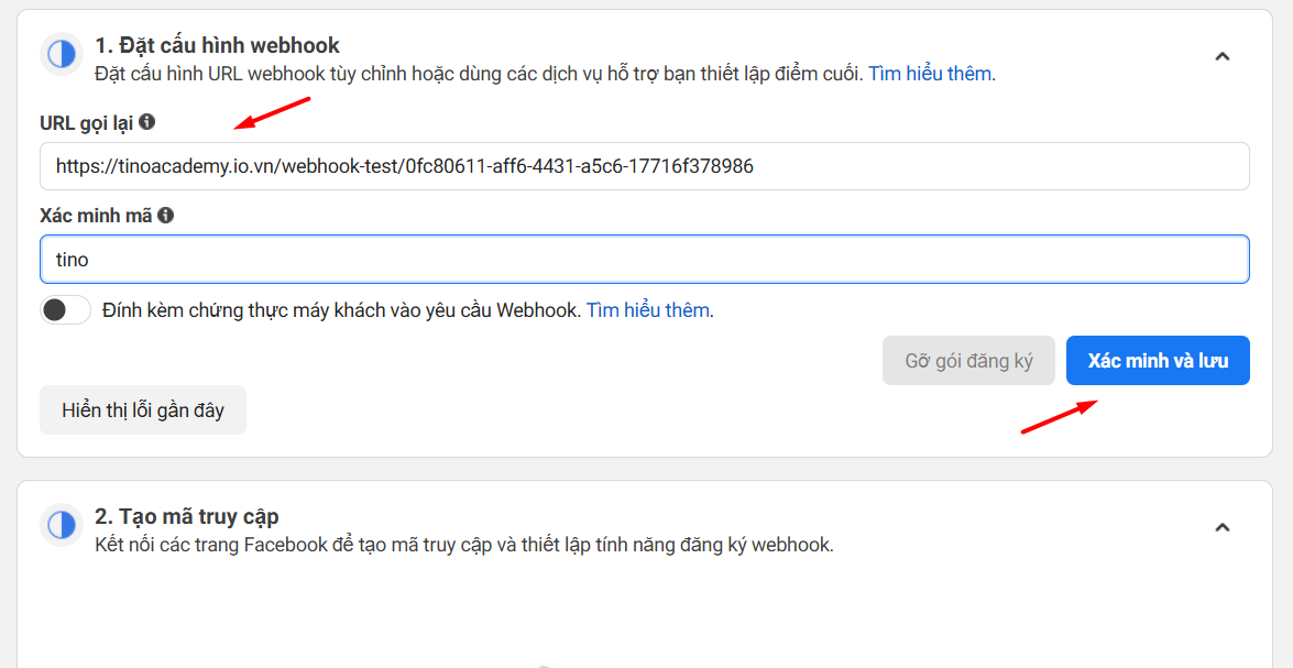 Hướng dẫn cách kết nối API Messenger trên n8n bằng Webhook 11 Hướng dẫn cách kết nối API Messenger trên n8n bằng Webhook 10