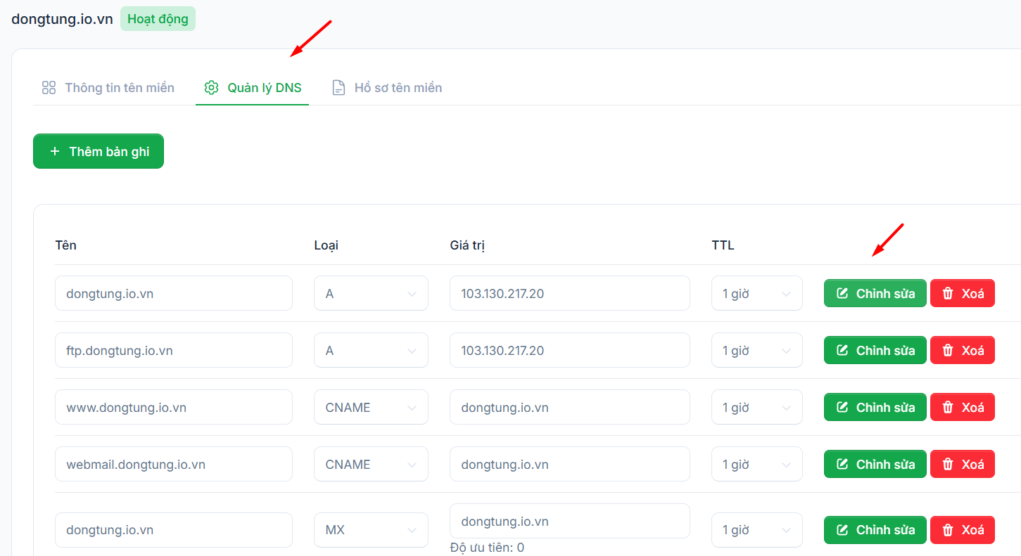 Hướng dẫn cách trỏ tên miền về IP VPS N8N và đổi Hostname thành tên miền đã mua 4 Hướng dẫn cách trỏ tên miền về IP VPS N8N và đổi Hostname thành tên miền đã mua 4