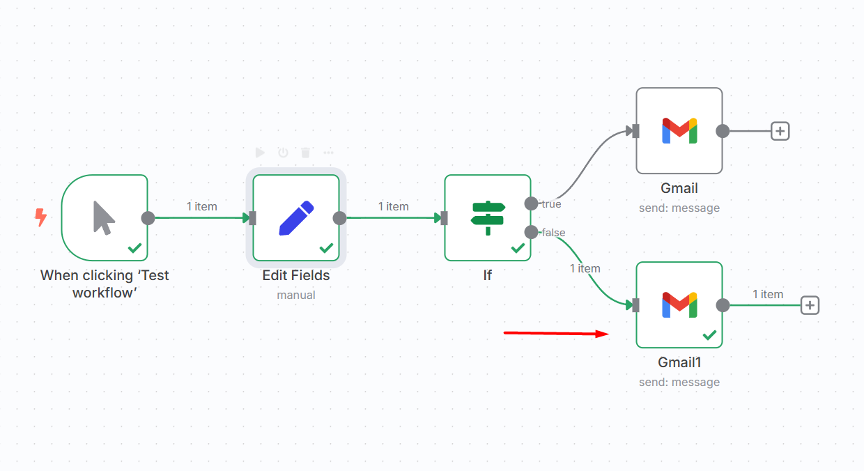 Hướng dẫn cách sử dụng node IF và node Switch trong n8n cho người mới 13 Cách sử dụng node IF trong n8n